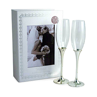 Wedding Flute Pair & Memory Box image